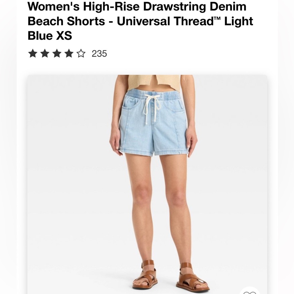 Viral Universal Thread Beach Jean Shorts